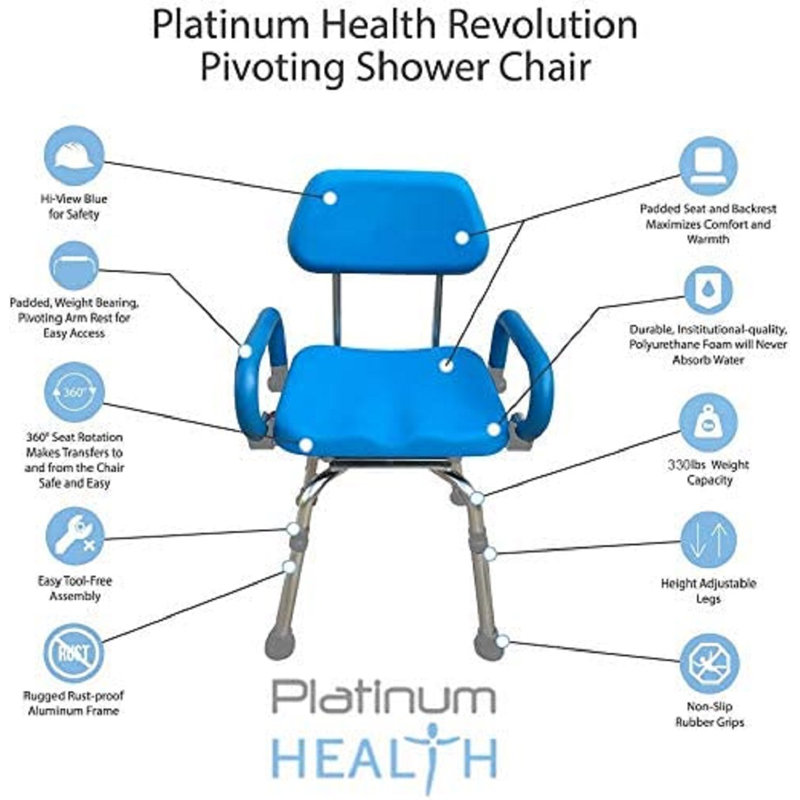 Platinum Health Revolution Pivoting Shower Chair Wayfair